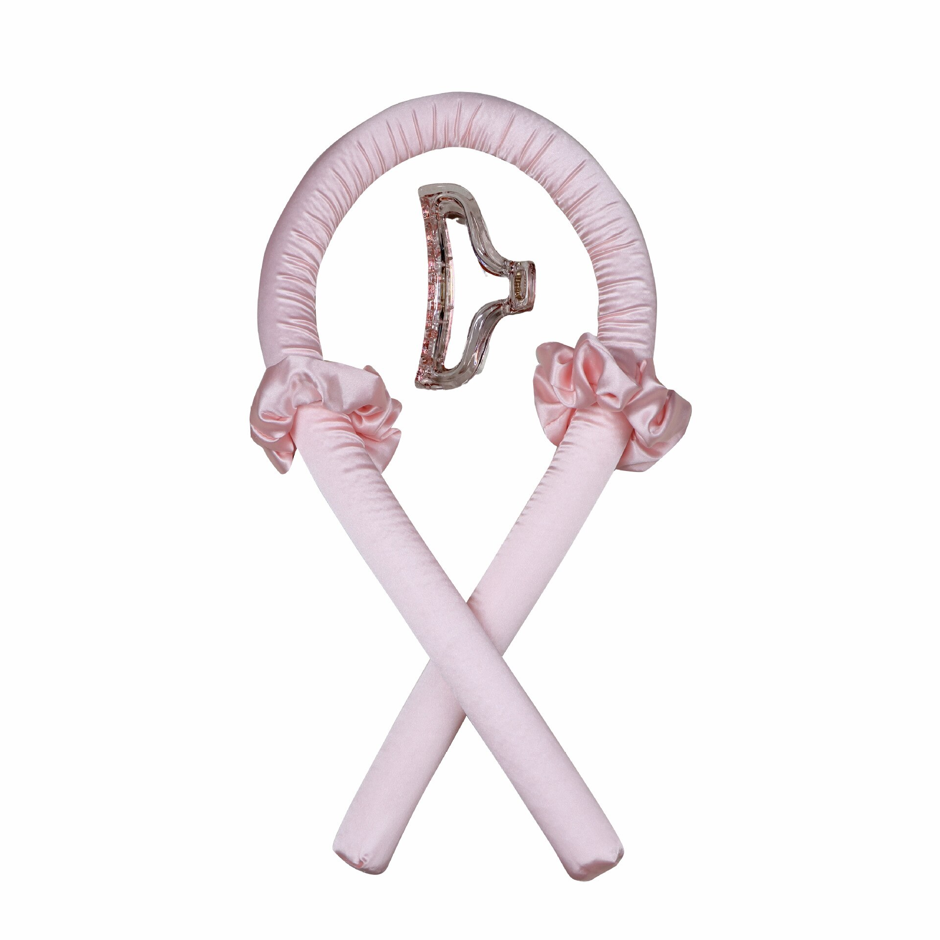 Heatless Curling Rod Heatless Hair Curls Headband Make Hair Soft And Shiny Hair Curler Hairdressing Tools Heatless Hair Curls: pink  A