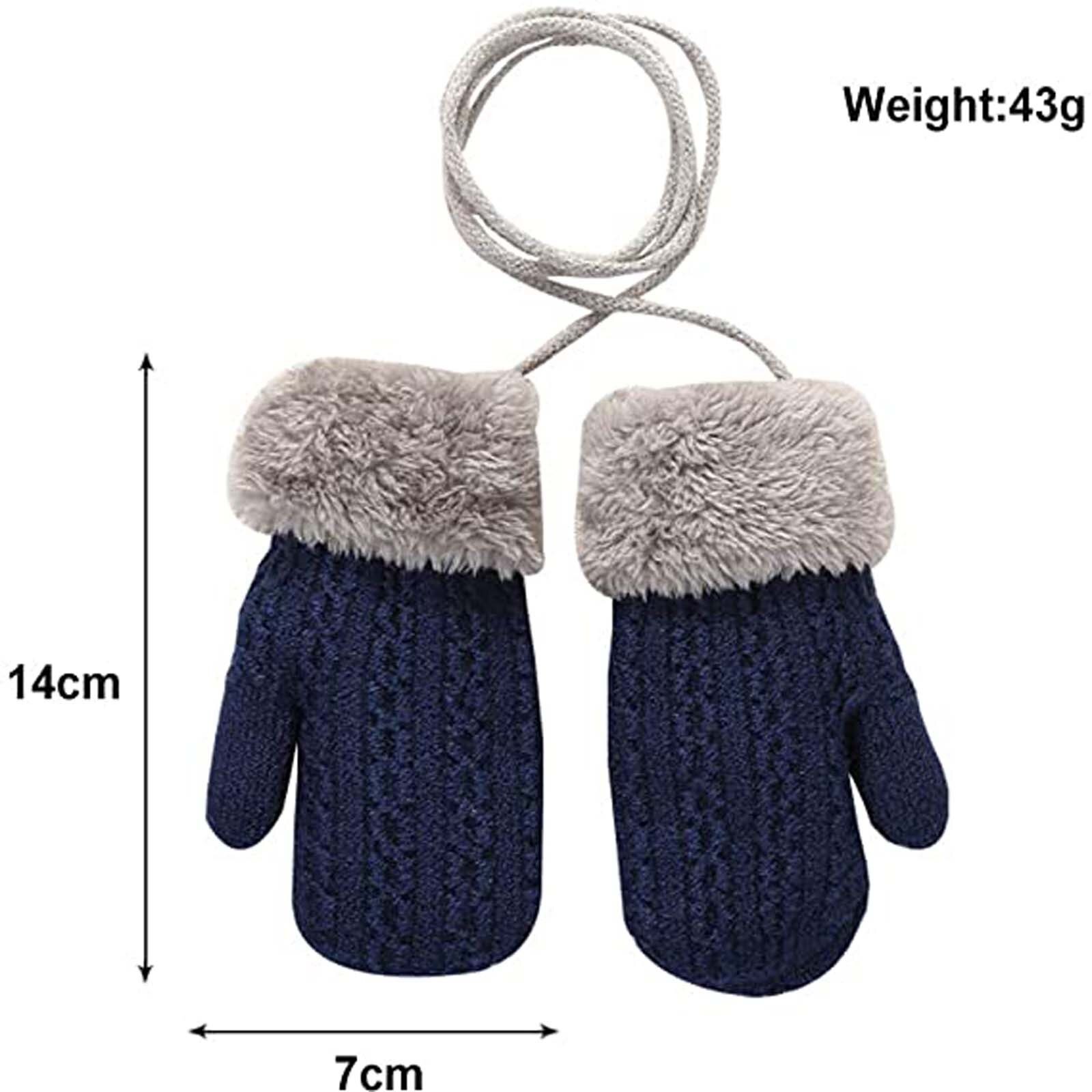 1 Pairs Dubbele Laag Handschoenen Dubbele Laag Zachte En Comfortabele Baby Handschoenen 1-4 Jaar Oude Winter Handschoenen Guantes kids Meubi