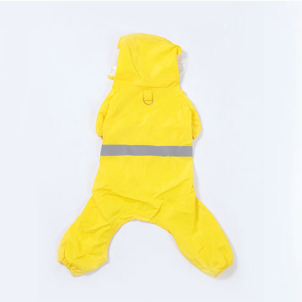 Blue Small Dogs Outdoor Raincoat Poncho Pet Dog Water-Proof Clothes with Hood Lightweight Rain Windproof Jacket Pet Supplies: yellow / S