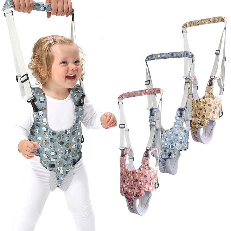 Loopstoeltje Riem Peuter Harness Assistant Rugzak Zuigeling Leren Wandelen Sling Riem Anti-Val Anti-Verloren Voor 8-24Months