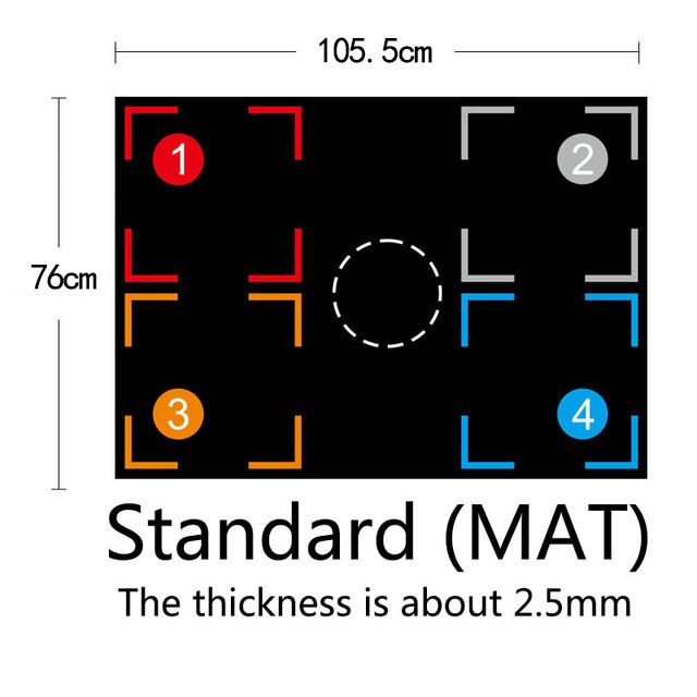 Tapis d'entraînement au pied de basket-Ball antidérapant, système d'entraînement régulier, accessoires auxiliaires de sport pour le contrôle du ballon avec un sac de transport: Set 3