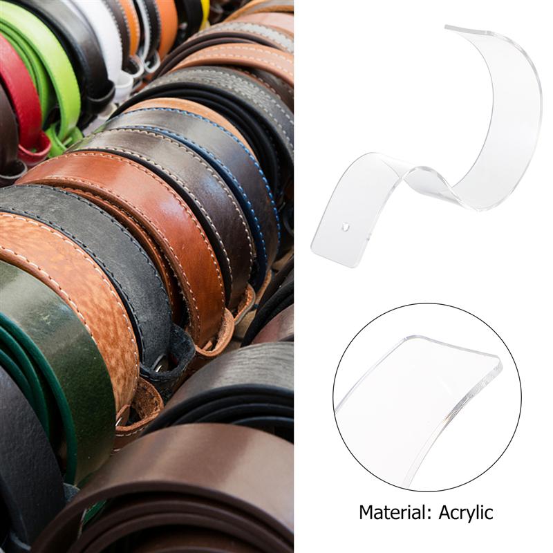 2 stücke transparent Acryl Gürtel Anzeige Ständer Klar Gürtel Gestell Halfter für Einkaufen Einkaufen
