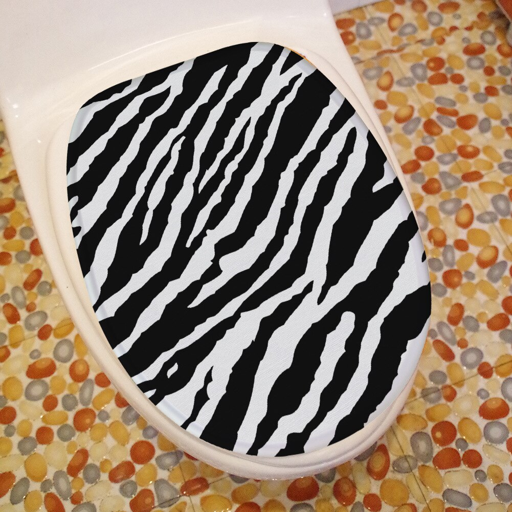 Koe Patroon En Zebra Striae Badkamer Wc Matten Set Water-Absorberende Flanel Badmat Antislip Vloerkleed