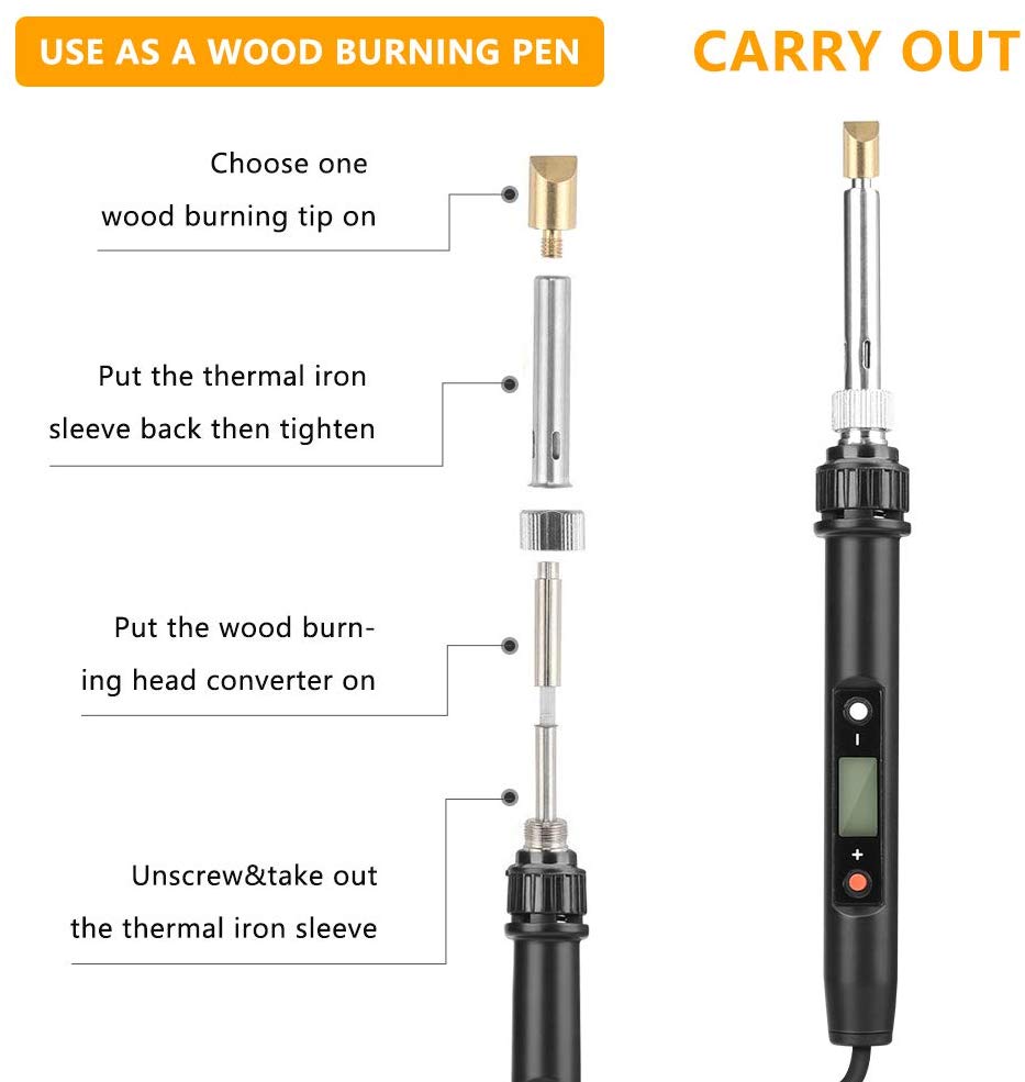60W Soldering Iron Toolbox 110V /220V Adjustable Temperature Welding Kit Soldering Board Set Repair Tool