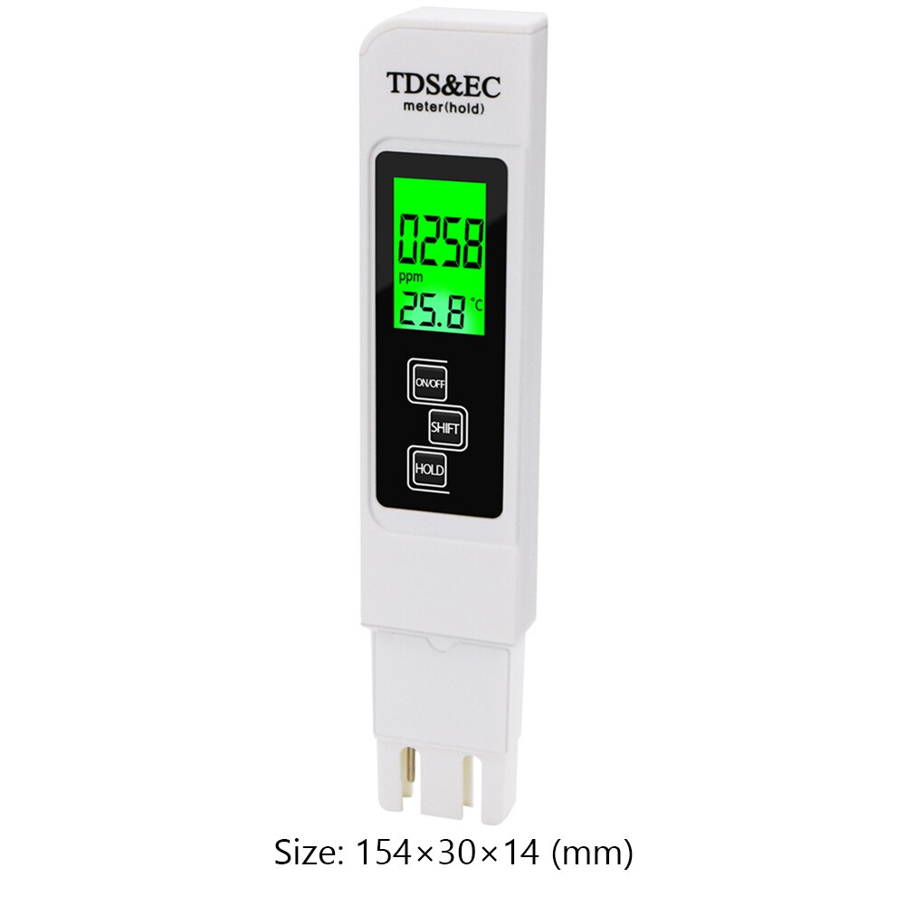 EC TDS Tester Water Test Pen PH Meter Digital Water Hardness Measuring Instruments Portable Test Pen Water Analyzer Tool