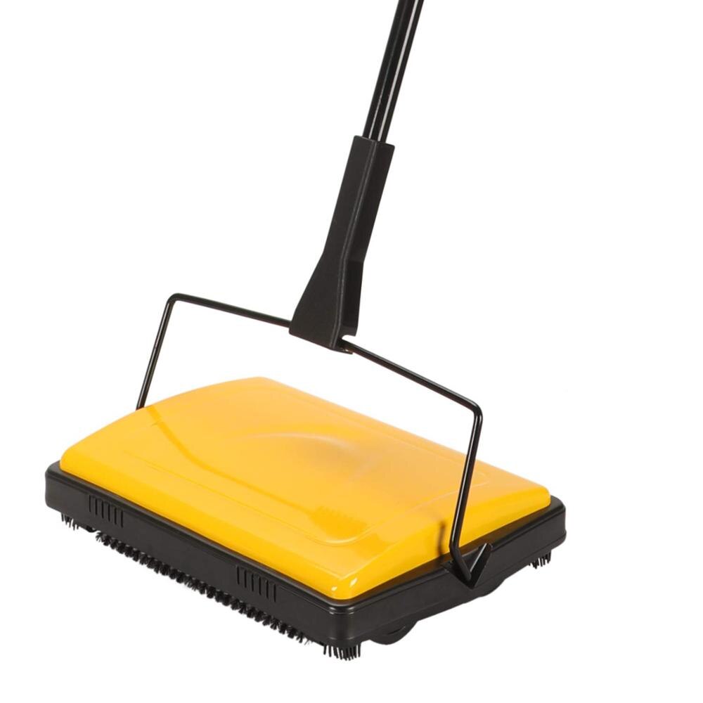 Eyliden Carpet Sweeper Cleaner for Home Office Low Carpets Rugs Undercoat Carpets Pet Hair Dust Scraps Small Rubbish Cleaning: Yelllow