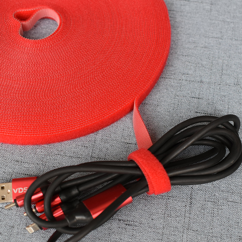 Wide1cm Lengte 5M Magic Tape Klittenband Dubbelzijdig Fastener Bonding Zonder Lijm Voor Vlinderdas Riem Desktop accessoire