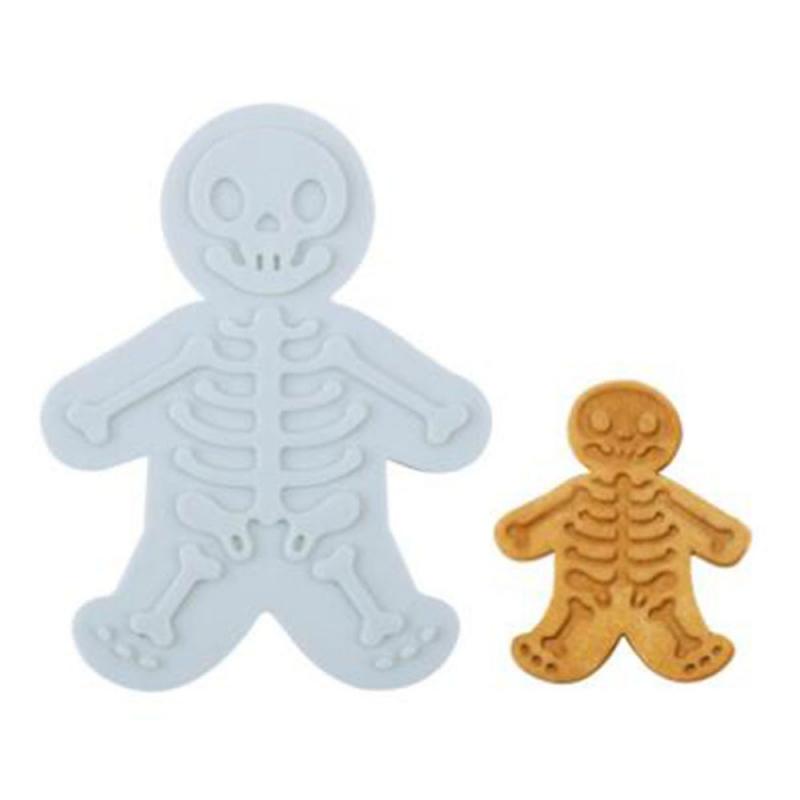 Gingerbread Man Shape Cookie Biscuit Cutter Mold Tools Food Grade DIY Skull Cookie Cutter Biscuit Mold Kitchen Pastry Cake Decor
