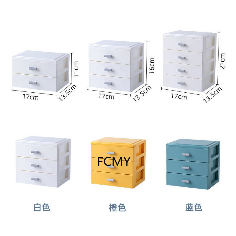 2/3/4 Layer Office Drawer Storage Box Organizer Multifunction Dustproof Stationery Storage Rack Desktop Makeup Organizer Box