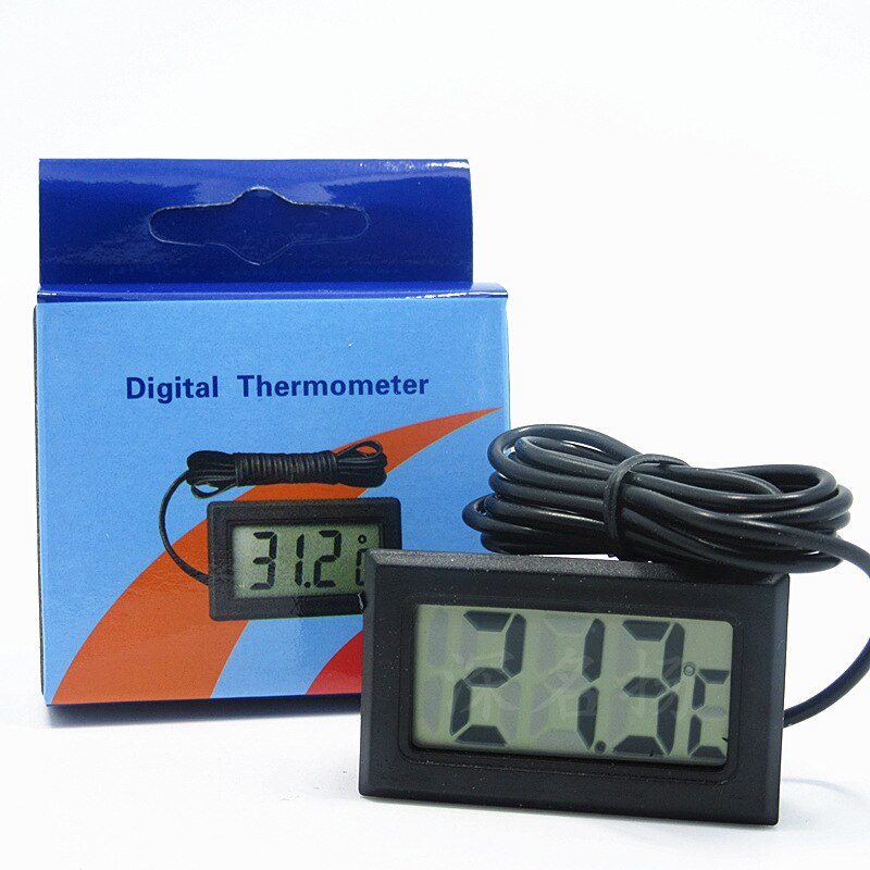 Wasserdichte LCD Elektronische Haustier Aquarium Thermometer Digital draussen Temperatur Messen Werkzeug Mit Sonde Aquatische Produkte