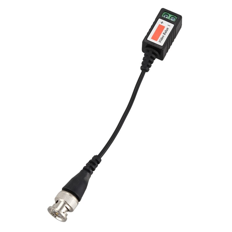 Cámara CCTV BNC Balun de vídeo pasivos Cat5 UTP Cable coaxial adaptador de 12 Uds