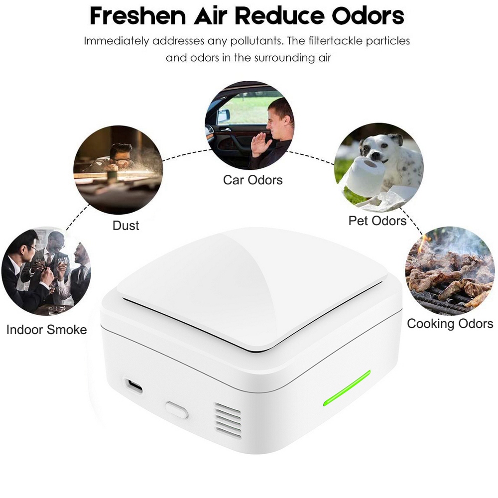 Mini ozon luftrenare generator deodorizer bärbar renare usb ta bort lukt bil, sovrum, garderob ozon sterilisering