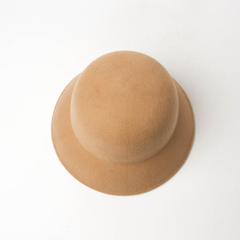 Sombrero de lana a la para niños y niñas, gorra de lana clásica, Formal, para Otoño e Invierno