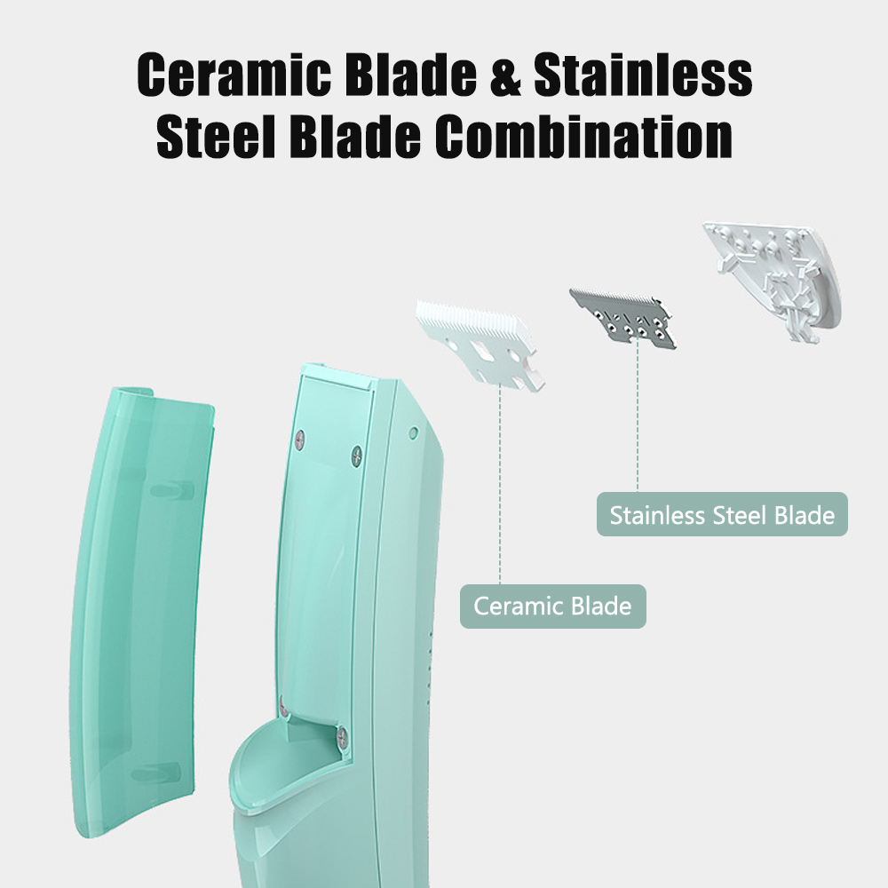 Cortadora de pelo eléctrica para bebé, recortadora de pelo silenciosa, succión automática, IPX7, impermeable, con capa de corte de pelo, cepillo de limpieza, 3 peines de guía