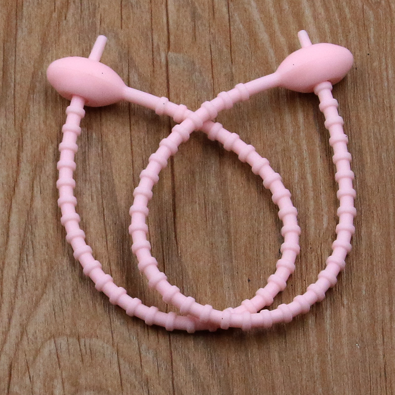 10 Teile/los 13 Farbe Silikon Wiederverwendbare Tasche Krawatten Twist Draht Befestigen Kabel Postleitzahl Krawatte Headset Daten Linie Universal- Magie: verrotten