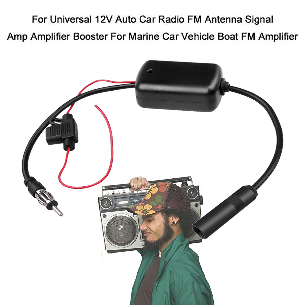 Auto Auto Radio FM Antenne Signal 12V Verstärker Booster Für Marine Auto Fahrzeug Stiefel FM Verstärker Hohe Genauigkeit Universal-