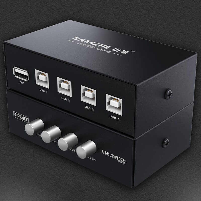 SAMZHE Kvm-switch Drucker Switcher 4/2 Pcs Sharing 1 gerät für Papier Druck