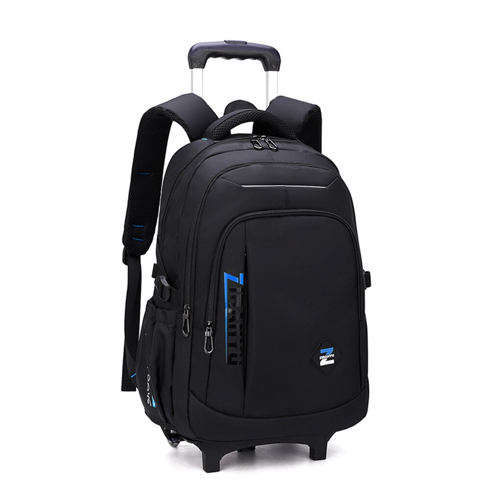 Kids' Luggage Rolling Backpack for Boys Wheeled Bag Trolley School Bags Carry On Travel Luggage Mochila: 2 Wheels Blue