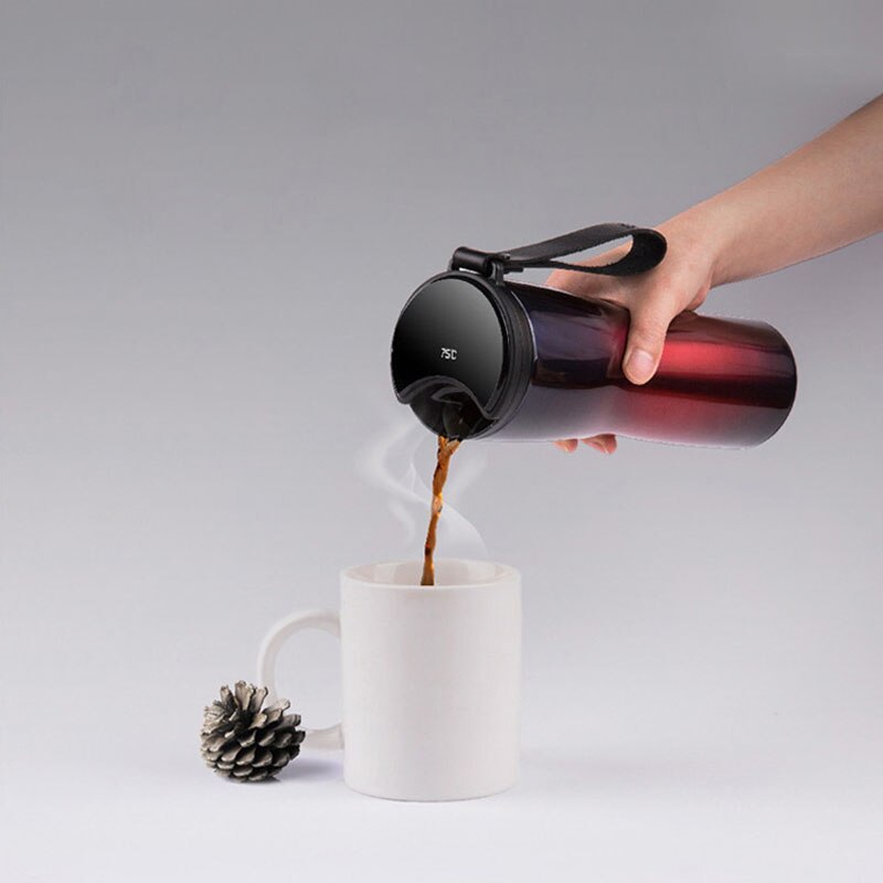 Xiaomi KissKissFish MOKA Smart Coffee Cup Travel Mug Stainless Steel 430ml Portable with OLED Touch Screen Temperature Display