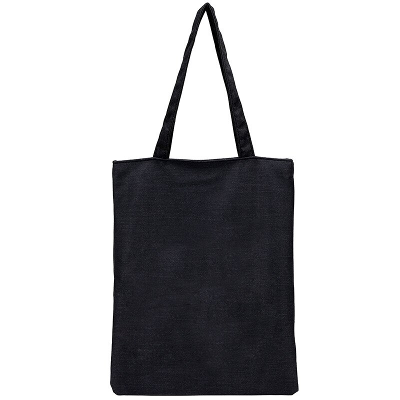 Boodschappentas Student Canvas Handtas Tote Bag School Schoudertassen Eco Reizen Vrouwen Vouwen Winkelen Eco Herbruikbare Opvouwbare Tas: L