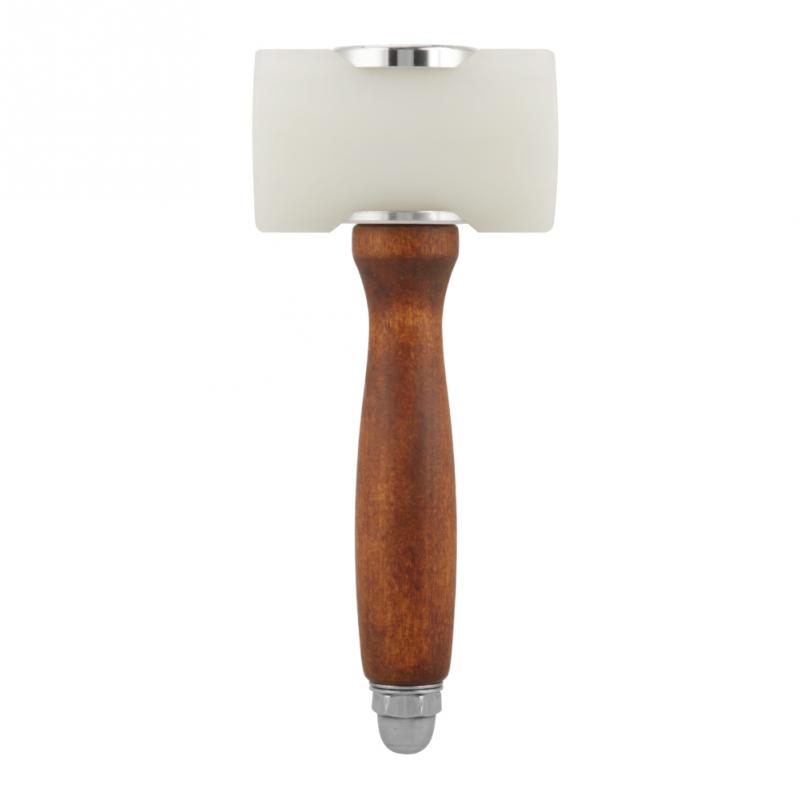 Handheld T Shape Leather Carving Hammer Wood Handle Nylon Leather Carving Mallet DIY Craft Tool