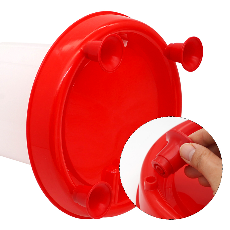 1Pc 1.5kg/3L Poultry Automatic Drinker Bucket Chicken Feeder Barrel Water Bucket Quail Drinking Farm Chicken Coop Water Supply