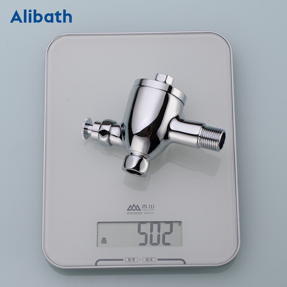 Toilet Full Copper Body Delay Flushing Valve Hand Pressed Self Closing Flushing Valve Urinal Flushing Device.