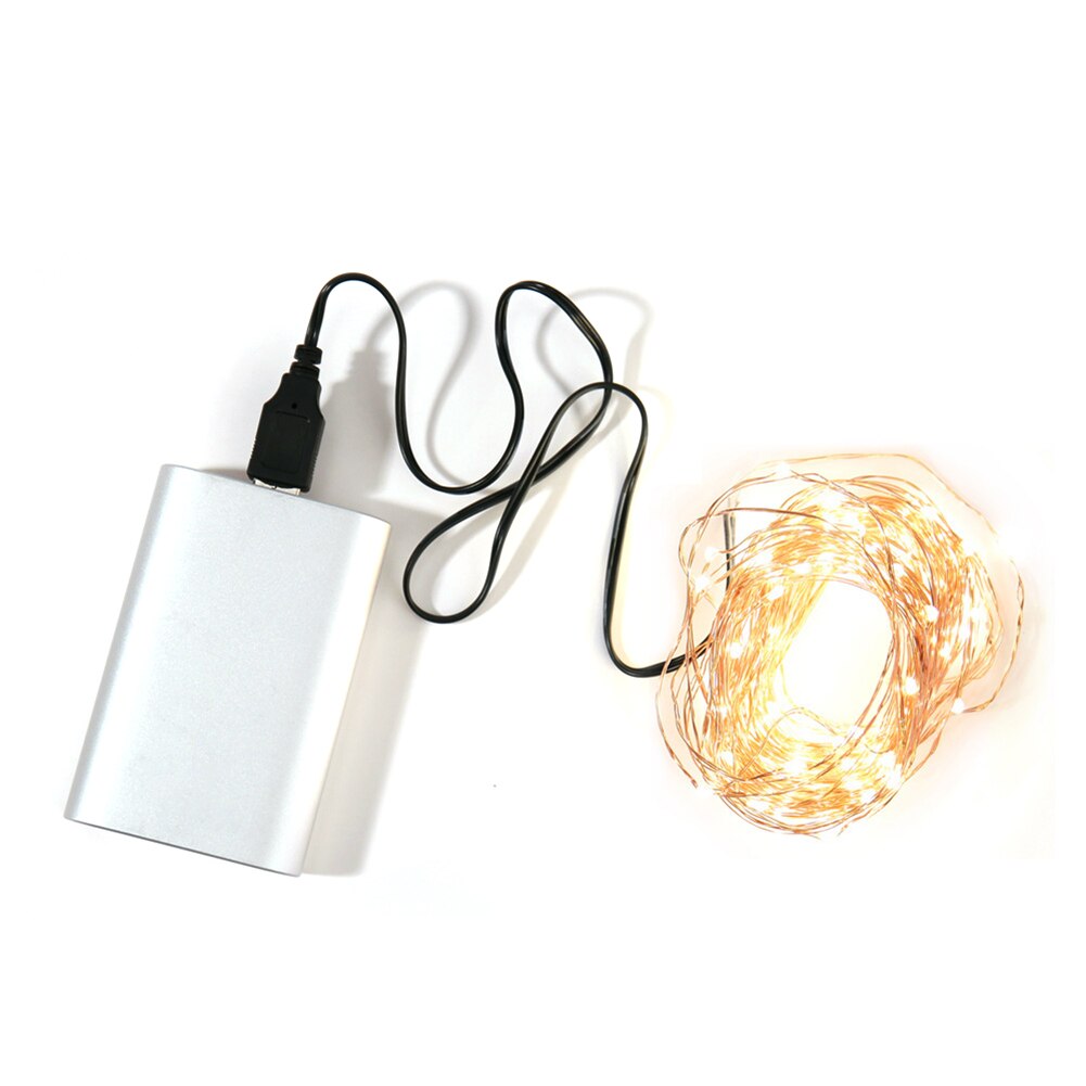 Guirlande féerique étanche en fil de cuivre USB 2/5/10m 5V, LED économies d'énergie flexibles, pour décoration de réception de mariage, haute luminosité