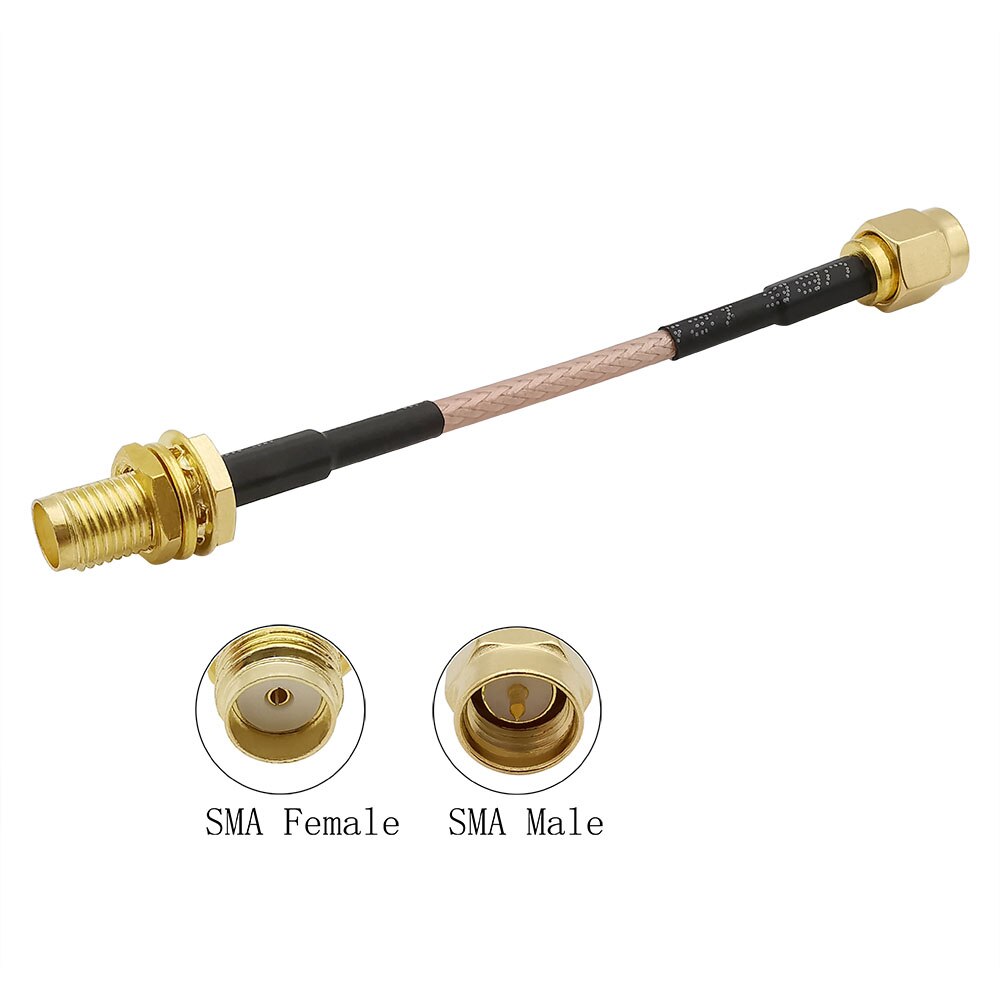 Sma hann til sma hunn  rg316 kabel sma hann til sma hann hunnmutter skottforlengelse lokke til genser grisehale sma kontakt