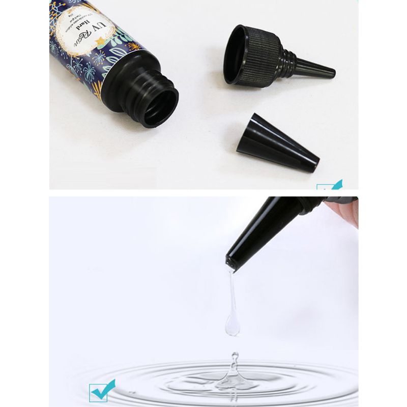 Hard Type UV Resin Glue Crystal Clear Ultraviolet Curing UV Glue Solar Cure Sunlight Activated DIY Resin Jewelry Making