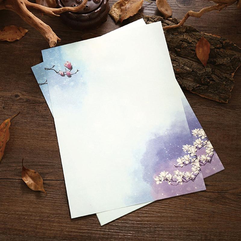 64pcs Chinese Style Retro Writing Paper Vintage Letter Paper Stationery Sets (Mixed Pattern)