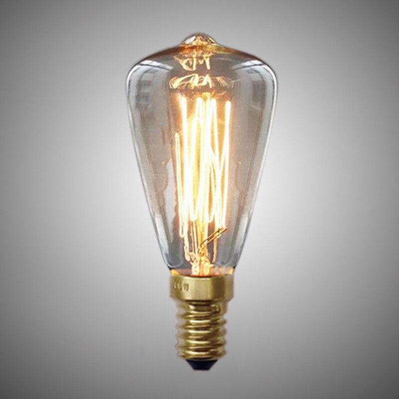 Ampoules Vintage E14 220V ST48, ampoules à incandescence 25W 40W 60W, lumière rétro à Filament pour lampe suspendue: Default Title
