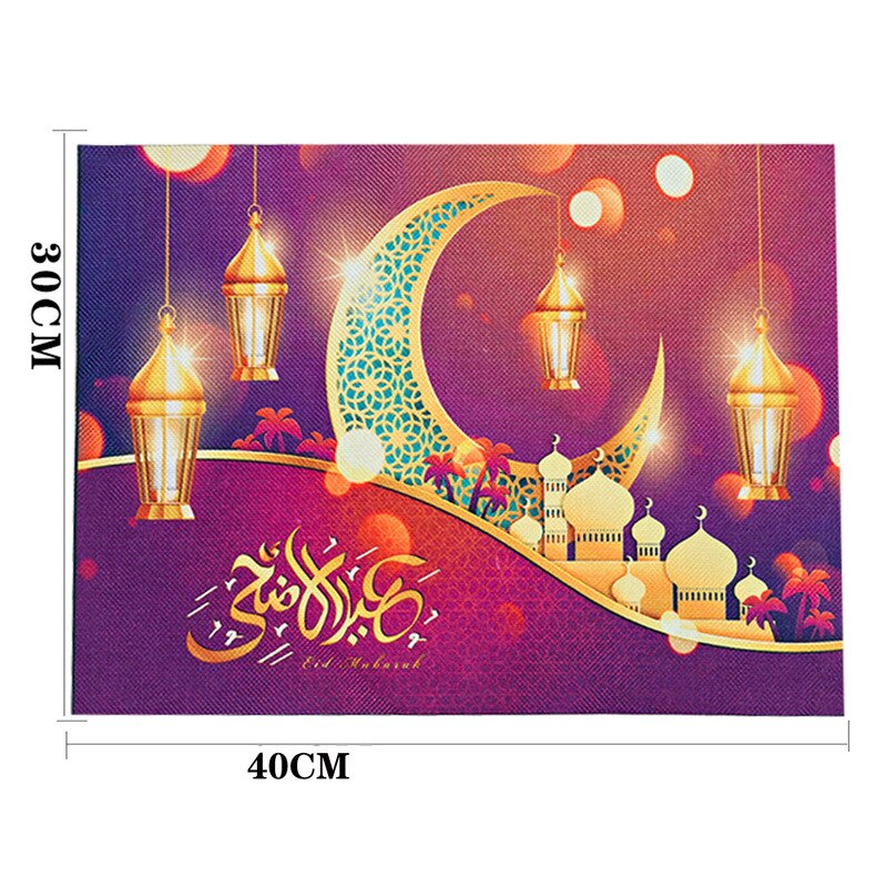 Eid mubarak keittiöessu onnellinen ramadan al-adha iftar fitr muslimi islamilainen kareem illallinen koristelu vaimo ramadan koriste