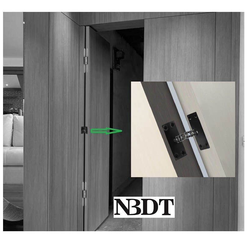 Chiudiporta in legno a barilotto da incasso invisibile ad azione caricata a molla