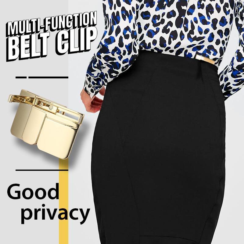 Pantaloni vita termoretraibile clip unisex uomo donna vita fibbia elasticizzata clip da cintura multifunzione pieghevole elastico fibbia per cintura clip per indumenti