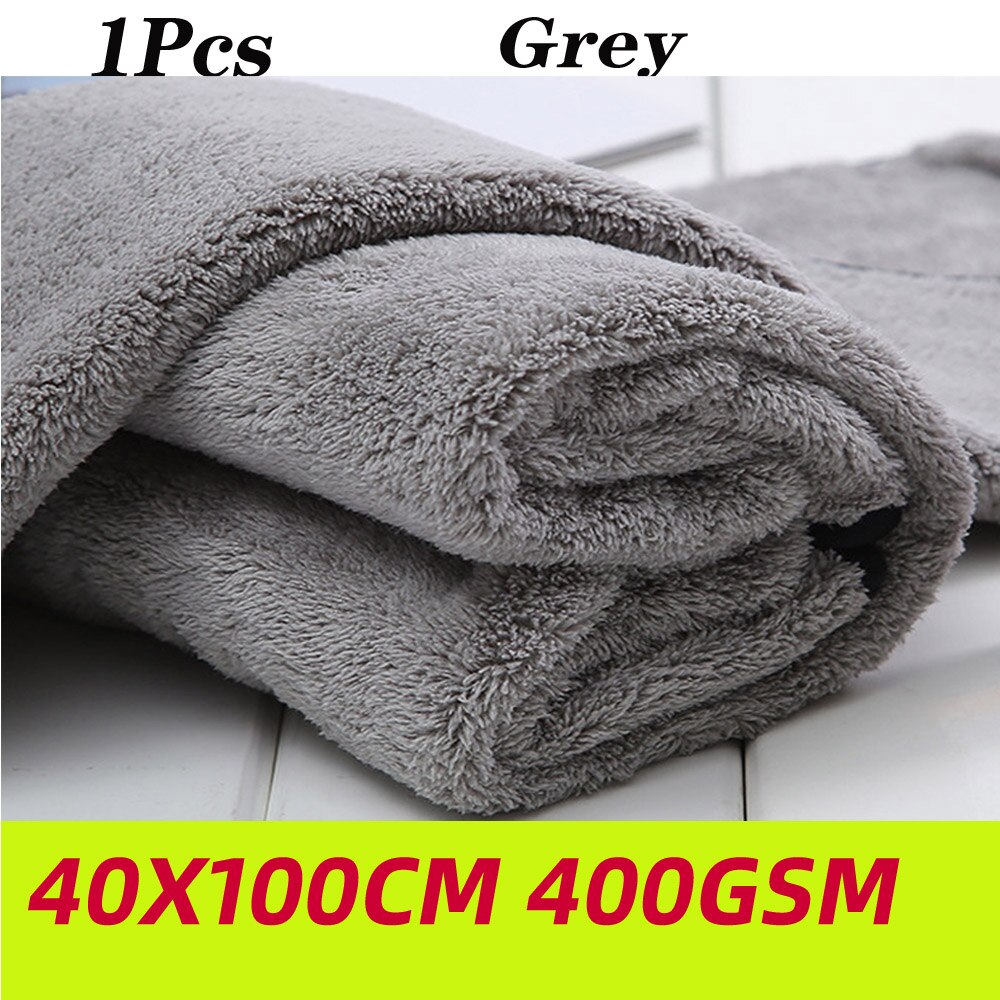 Mikrofiberhåndklæde bilrengøring tørringsklud hemming bilplejeklud detaljering vaskehåndklæde til toyota полотенце из микрофибры: 1pc 40 x 100cm