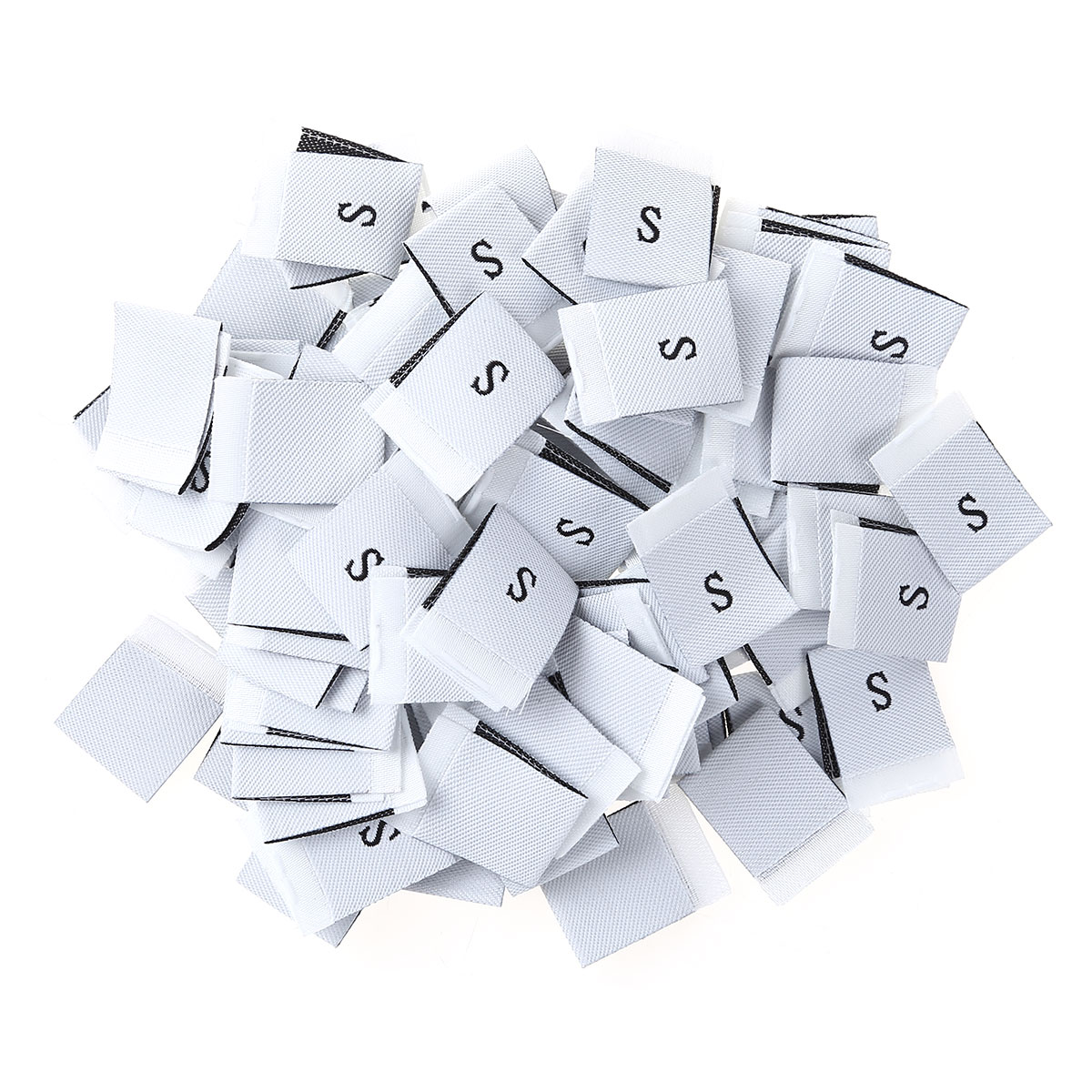 400-pacchetto S/M/L/XL etichette per abbigliamento macchiare etichette per indumenti da cucito fai-da-te etichette in poliestere tessute etichette etichette tessili per la casa codice prodotti