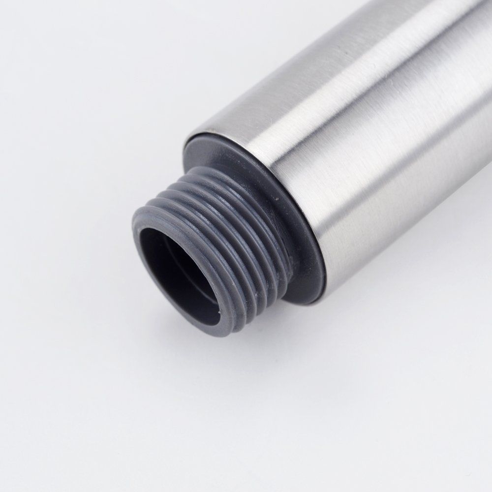 Bathroom Round Handheld Shower Head 304 Stainless Steel Brushed Nickel Connector Adjustable Wall Holder Set