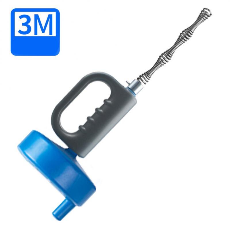 Kitchen Toilet Sewer Blockage Hand Tool Pipe Dredger Drains Dredge Drill-Powered Extendable 3/4/5/7M Auger Snake Rod Pipe Dredge: 3M