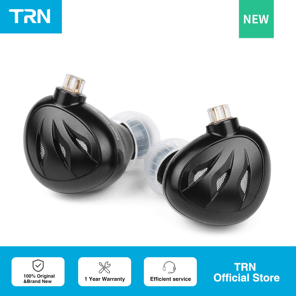 TRN Rosefinch 12mm płaski planarny sterownik douszne monitory słuchawki metalowe działanie hałas słuchawki basowe HIFI zestaw słuchawkowy z redukcją