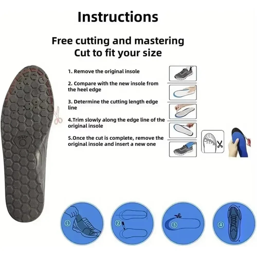 1/2/3/4 Paar Magnetische Acupressuur Inlegzolen Mannen Vrouwen Voetmassage Sport Inlegzolen Magnetische Therapie Inlegzolen voor Verlichten Vermoeidheid