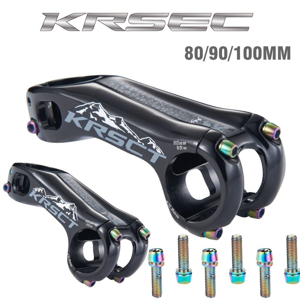 KRSCT CNC bicycle stem road mountain bike stem mtb 20 degree 28.6*31.8mm *80/90/100mm cycling bike parts