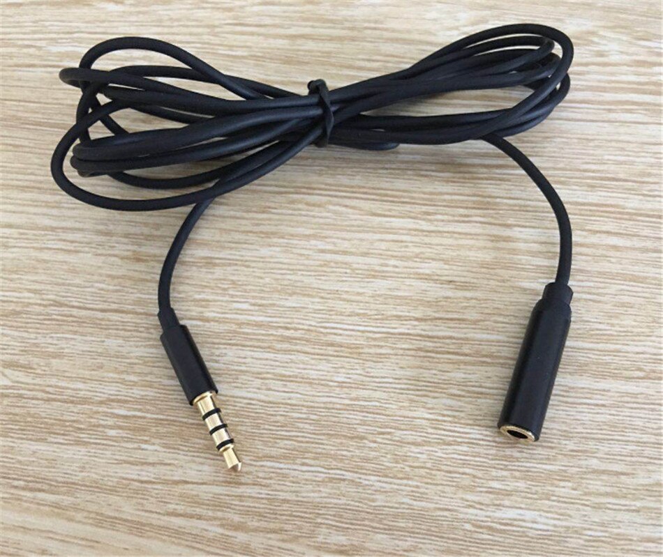 Jack to Jack Male To Female 3.5mm Audio mic Cable Extension Cord AUX Audio Cable For Headphones Headset Microphone 2m