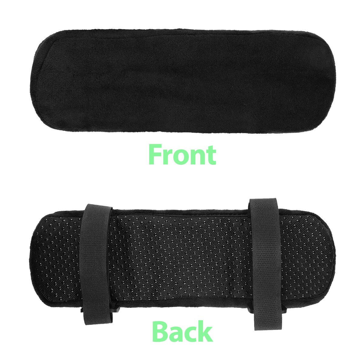 2pcs Memory Foam Armrest Pad Chair Armrest Pads Ultra-Soft Elbow Pillow Support With Strap Arm Rest Cover Pad Support Holder