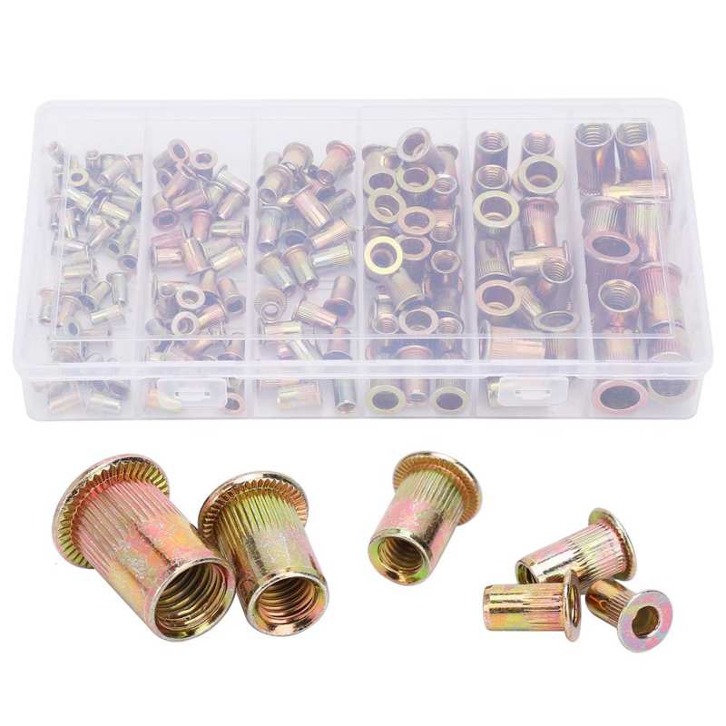 self tapping inserts metric threaded inserts Zinc Plated Carbon Steel Rivet Nuts Galvanized Insert Nut Threaded