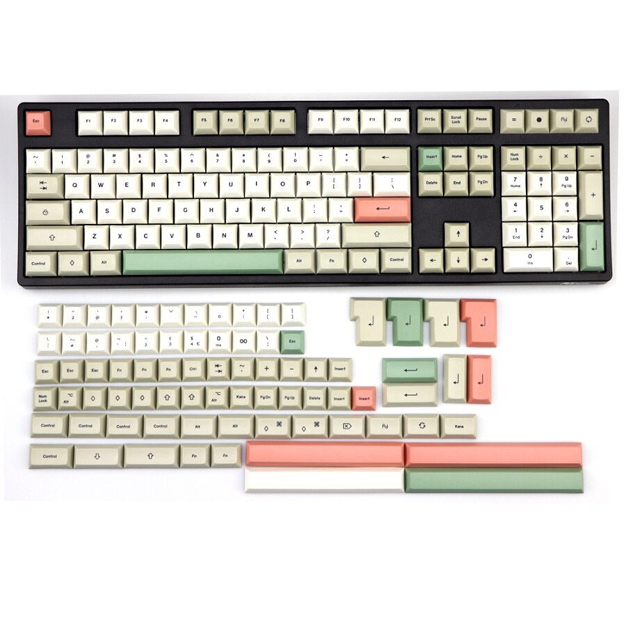 In Stock PBT DSA 9009 Keycap Set dye subbed keycaps