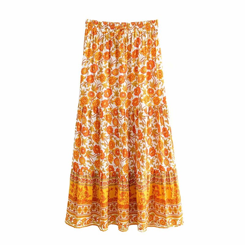 KatieJ Esme Vintage Bunches Maxi Skirt main image 0
