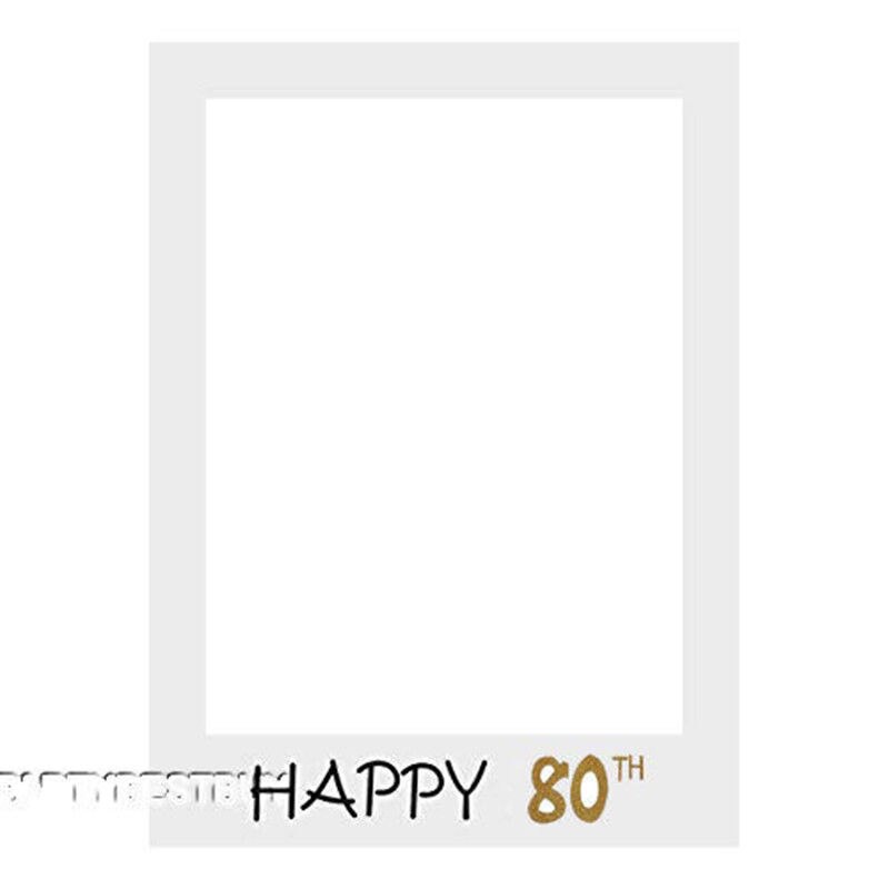Plus récent Joyeux Anniversaire 30th 40th Photo Stand Accessoires 30 40 50 ans Anniversaire Cadre Photo Photobooth Anniversaire Décorations De Fête: 80 th