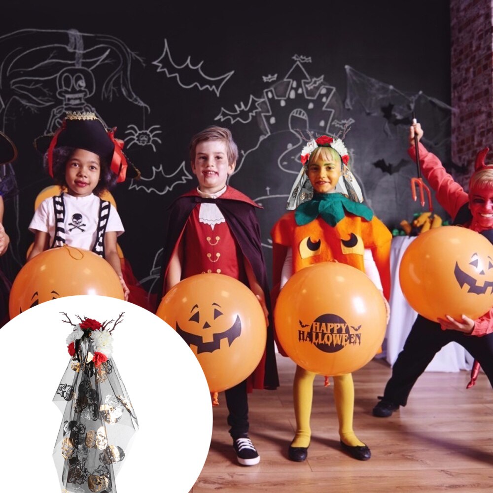 Gałęzie drzewa poroża w kształcie kwiatowy welon nakrycia głowy kostium na Halloween stroik