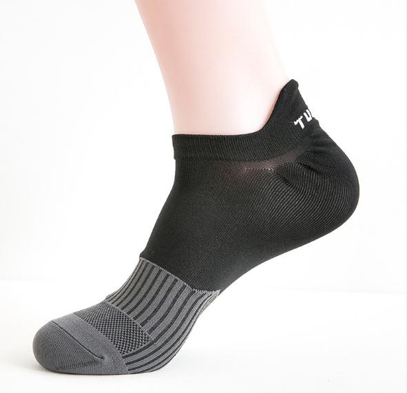 5 pairs Sports Socks MANPAO MP-P911 Nylon Running Socks Men Slipper Socks Non-slip Outdoor Hiking Basketball Socks: Black